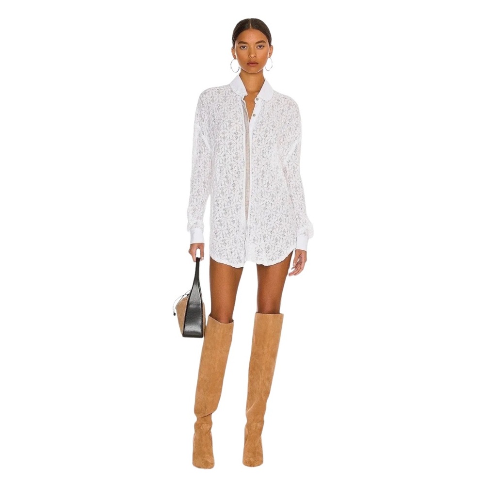 NWT Free People Womens Must Have Tunic in Ivory